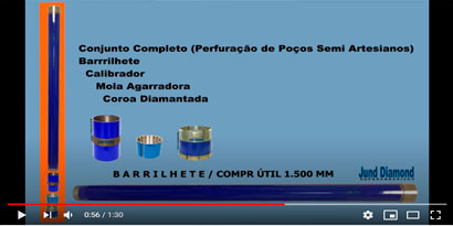 Perfuração de Poço Artesianos com Brocas Diamantadas